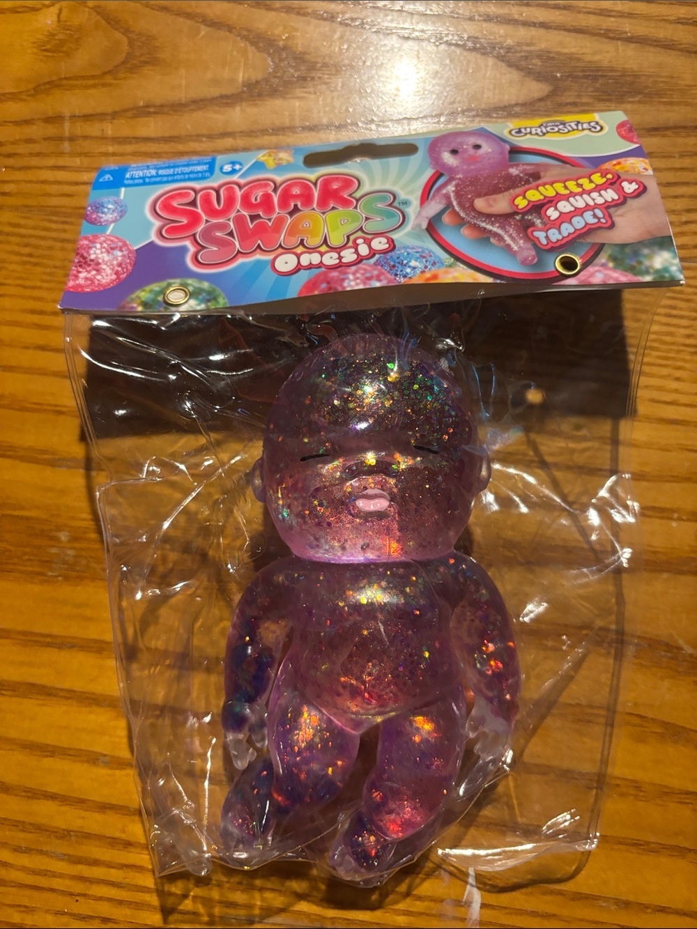 Sugar Swaps Magic Glitter Purple Baby Squishy Toy